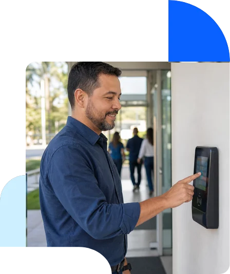 Servidor registrando sua jornada de trabalho